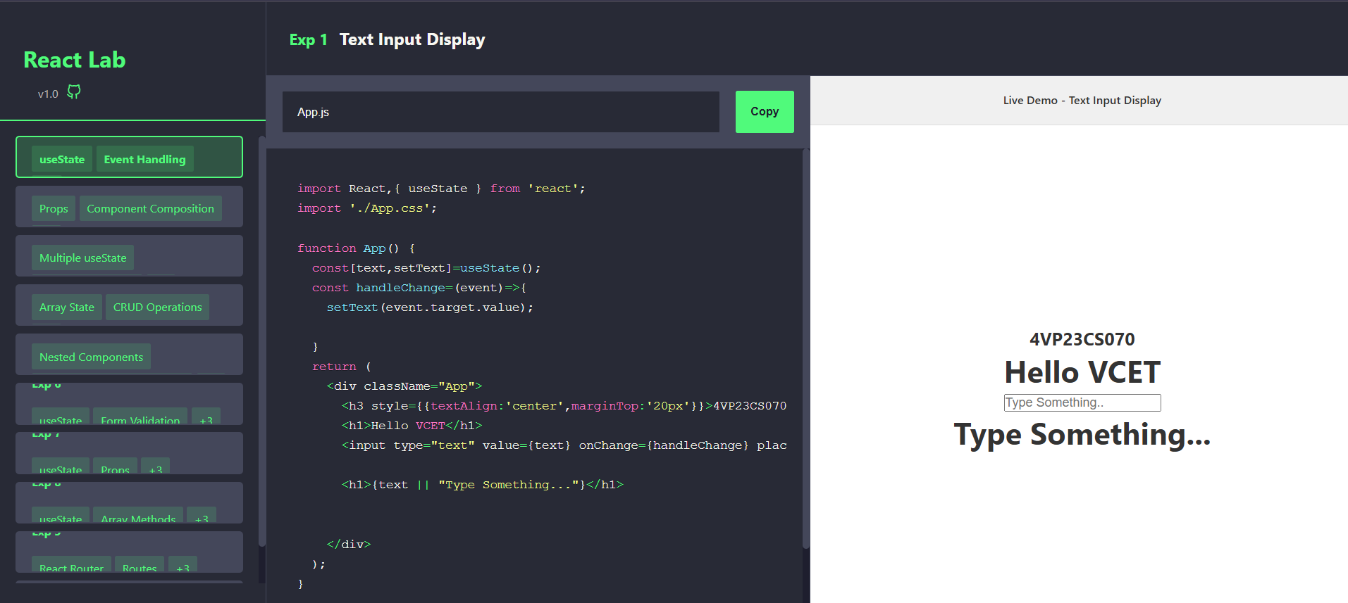 React Lab