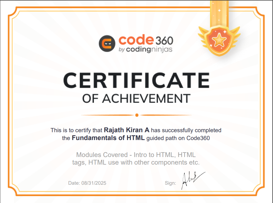 Certificate 2