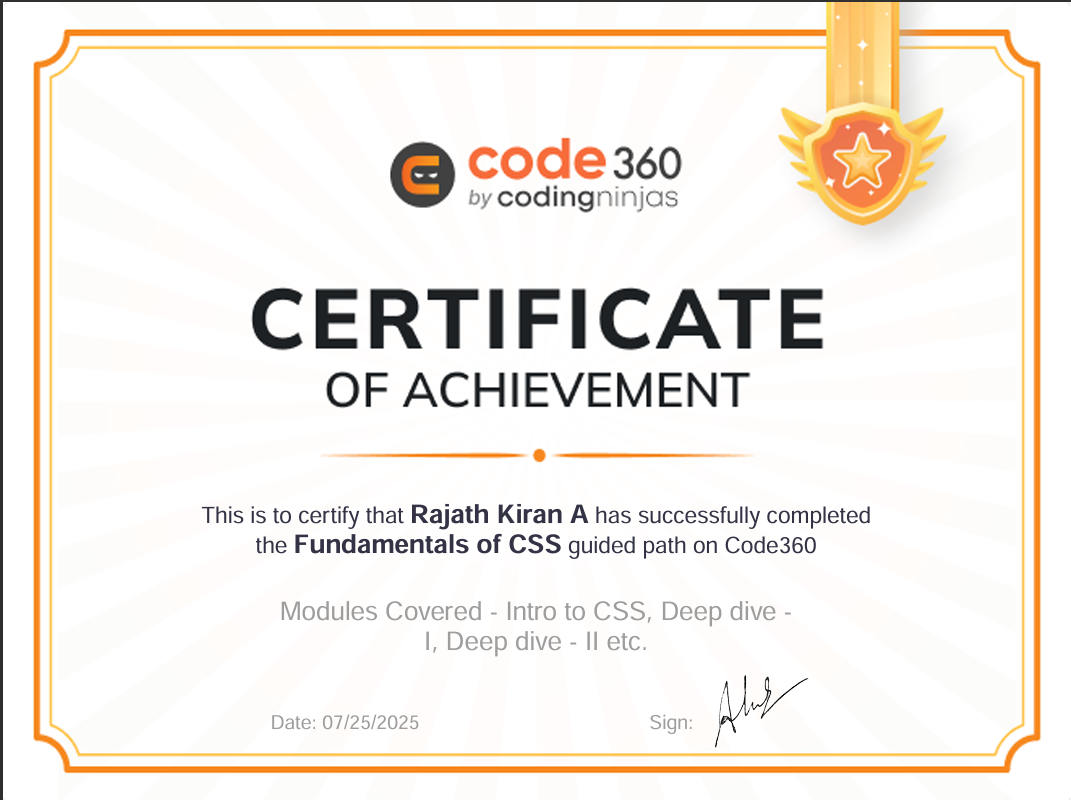 Certificate 2