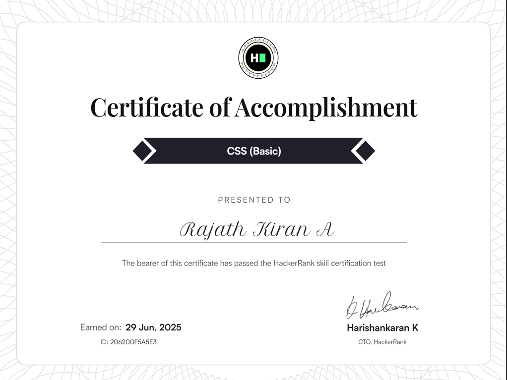 Certificate 2